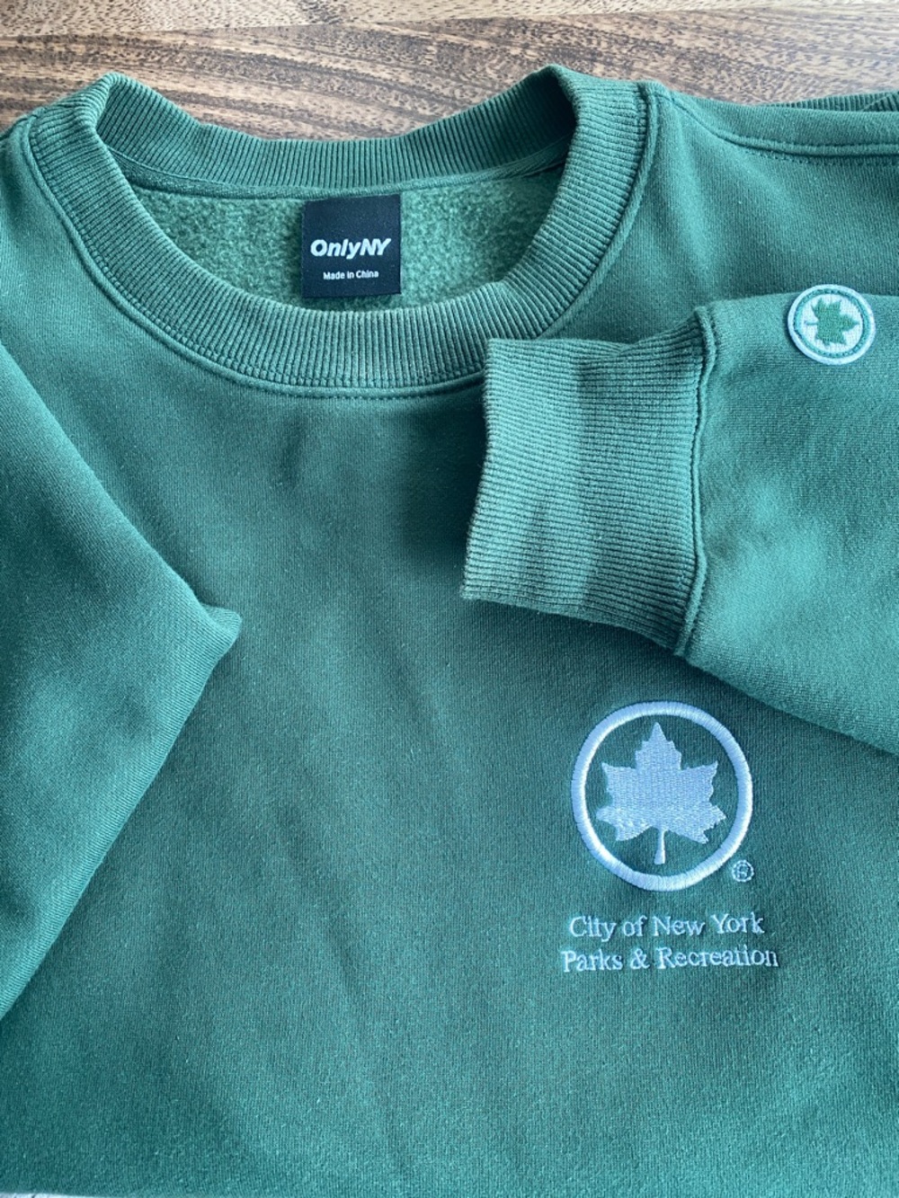 Only NY Green City Parks & Recreation Crewneck Sweatshirt